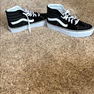 Vans Shoes - Black Platform High Top Vans Vans Shoes - Black Platform High Top Vans